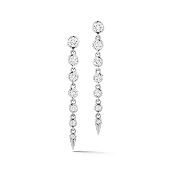 Prive Graduated Diamond Drop Earrings