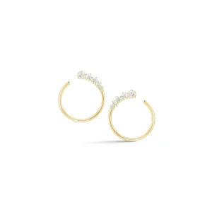 Prive Graduated Diamond Hoops