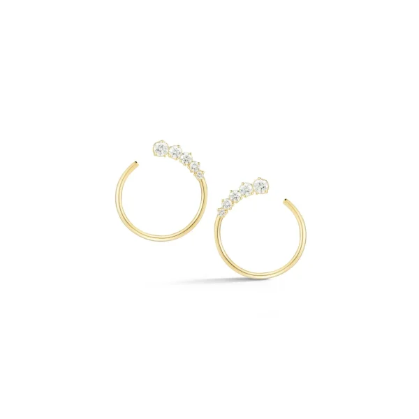 Prive Graduated Diamond Hoops
