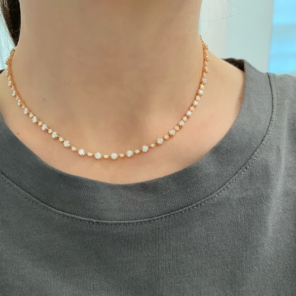 Prive Luxe Alternating Diamond Choker