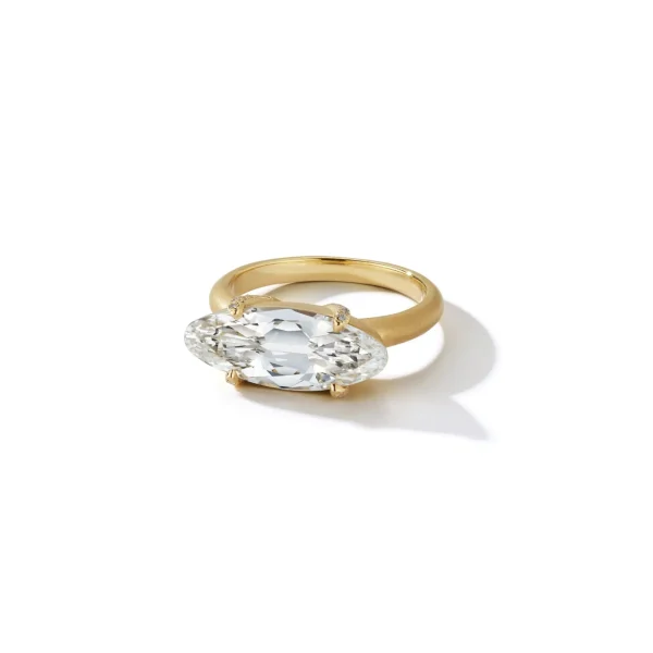 Prive Luxe Diamond Moval Solitaire Ring