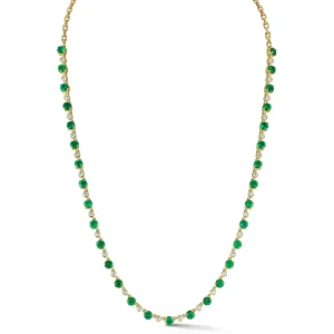 Prive Luxe Emerald and Diamond Choker