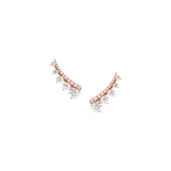 Prive Luxe Pave Diamond Ear Climbers