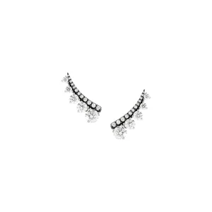 Prive Luxe Pave Diamond Ear Climbers