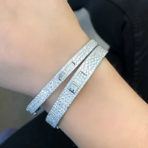 Prive Luxe Thin Pave Diamond Cuff