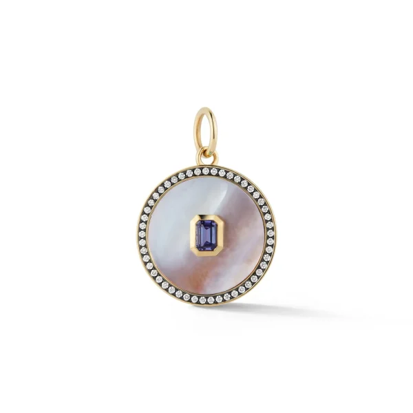 Prive Mother of Pearl and Tanzanite Pendant