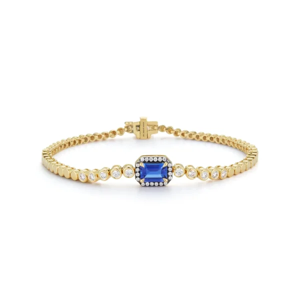 Prive Tanzanite and Diamond Tennis Bracelet