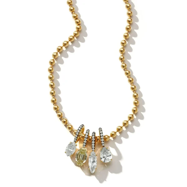 Prive Yellow Diamond Octagon Charm