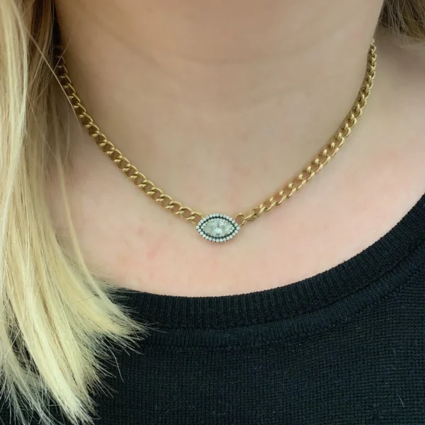 Toujours Diamond Marquis Necklace