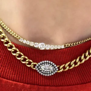 Toujours Diamond Marquis Necklace