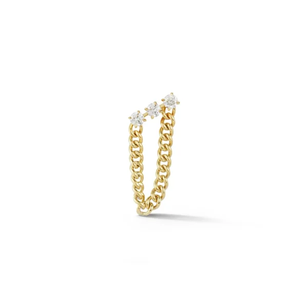 Toujours Diamond Studs with Draped Chain