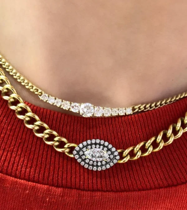 Toujours Graduated Diamond Necklace