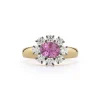 Toujours Pink Sapphire and Diamond Flower Ring