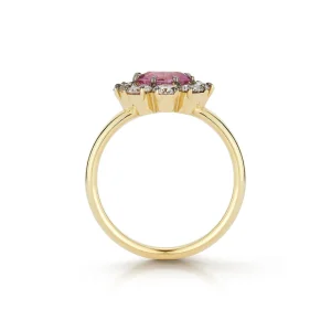 Toujours Pink Sapphire and Diamond Flower Ring