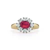 Toujours Ruby and Diamond Flower Ring